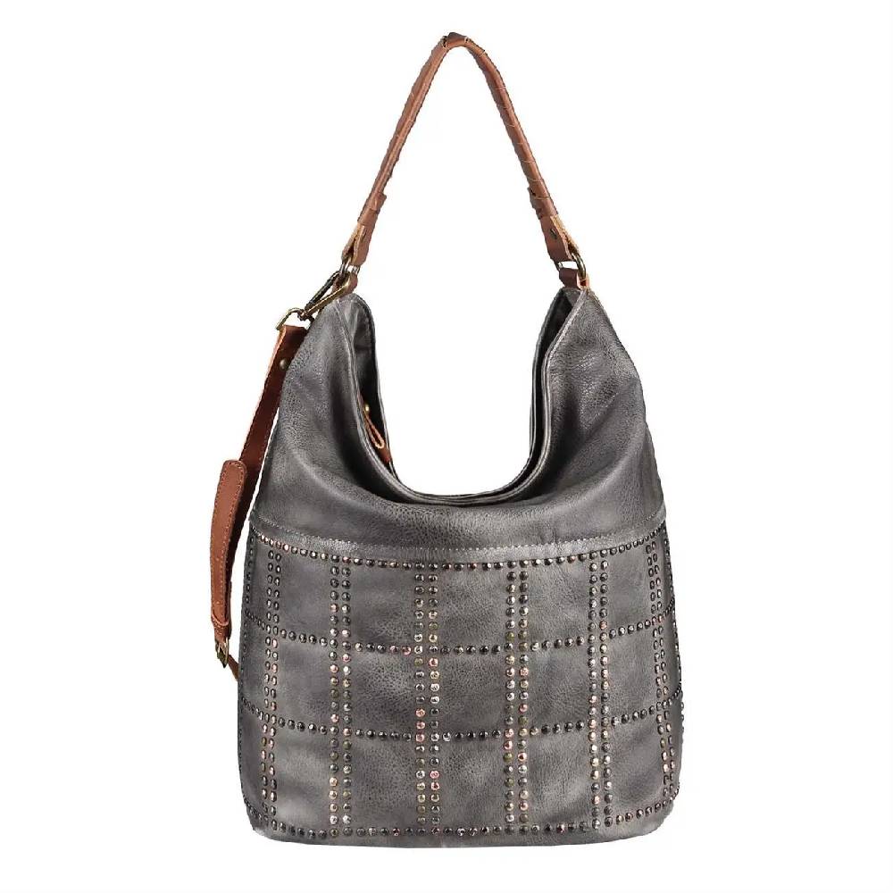 DAMEN HAND-TASCHE Hobo Bag Tasche Henkeltasche Nietentasche Umhängetasche Shopper Schultertasche Beuteltasche Blitzverkäufe