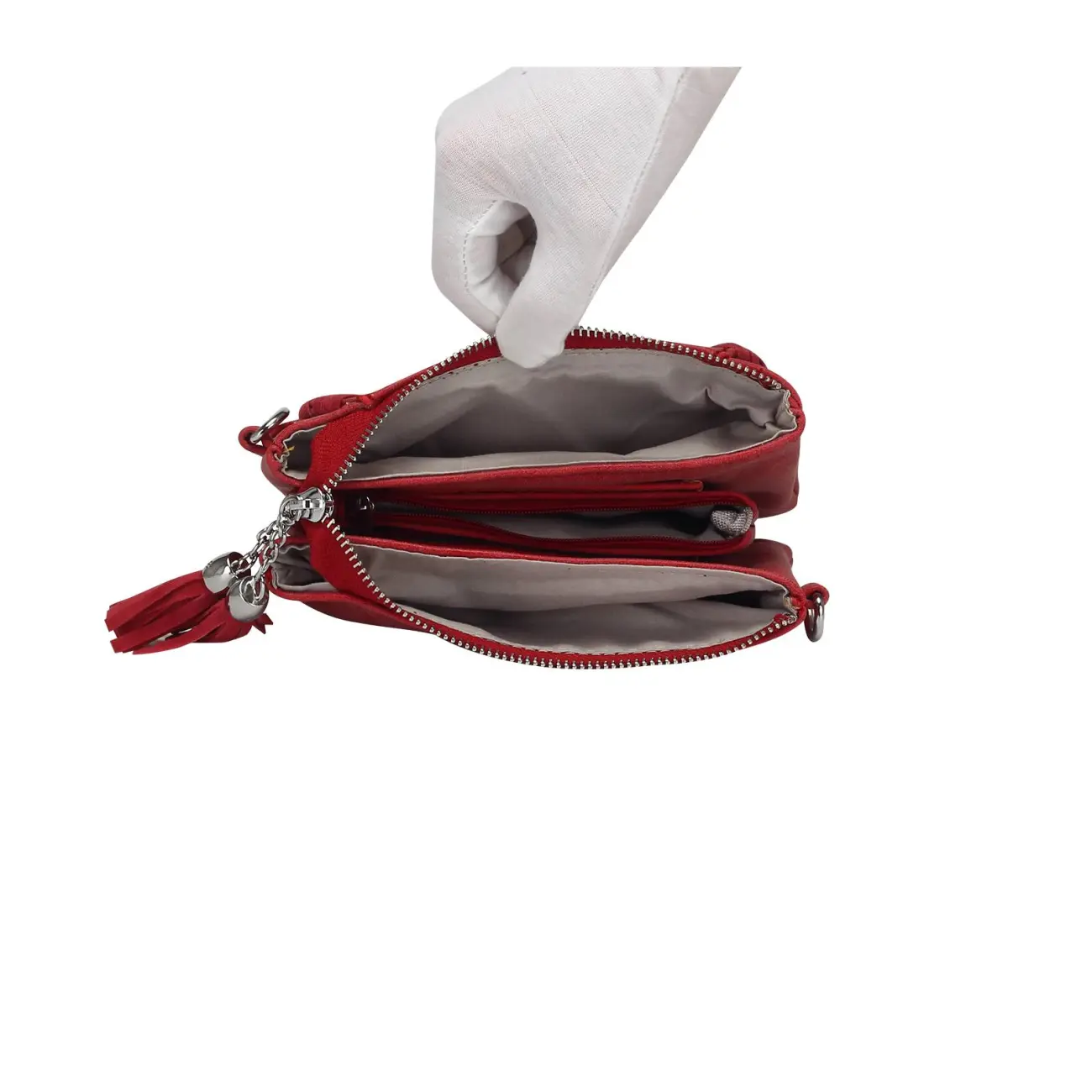 OBC DAMEN 3xFach TASCHE kleine Clutch HANDTASCHE Geflochten Schultertasche Umhängetasche Handytasche Cross-Over Handgelenktasche Kostenloser Versand