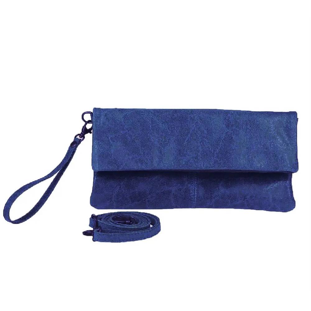 OBC Made in Italy Leder Damen Schultertasche Rindleder Vera Pelle Borsetta Tasche Clutch Schmucktasche Umhängetasche Limitierter Zeitrabatt