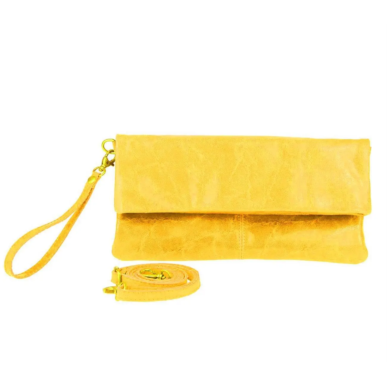 OBC Made in Italy Leder Damen Schultertasche Rindleder Vera Pelle Borsetta Tasche Clutch Schmucktasche Umhängetasche Limitierter Zeitrabatt