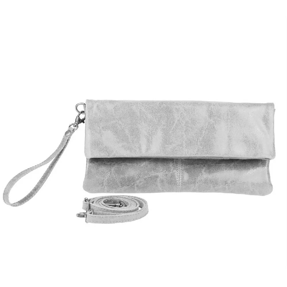 OBC Made in Italy Leder Damen Schultertasche Rindleder Vera Pelle Borsetta Tasche Clutch Schmucktasche Umhängetasche Limitierter Zeitrabatt