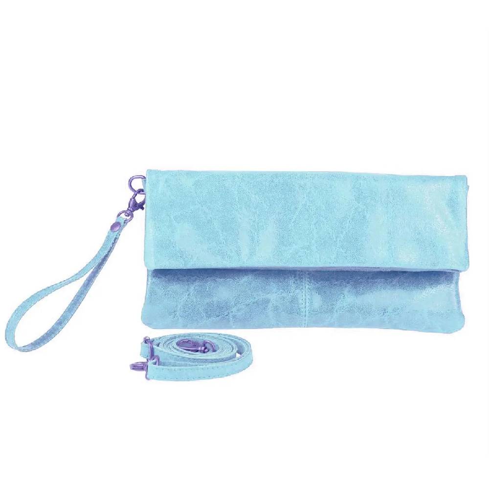 OBC Made in Italy Leder Damen Schultertasche Rindleder Vera Pelle Borsetta Tasche Clutch Schmucktasche Umhängetasche Limitierter Zeitrabatt