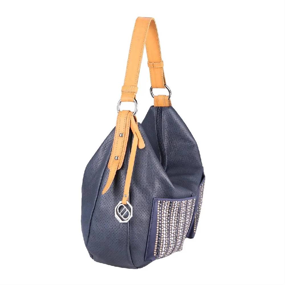 DAMEN SHOPPER TASCHE HANDTASCHE Henkeltasche Schultertasche Umhängetasche Hobo-Bag Beuteltasche Nieten Cross-Over Reisetasche Sonderangebot