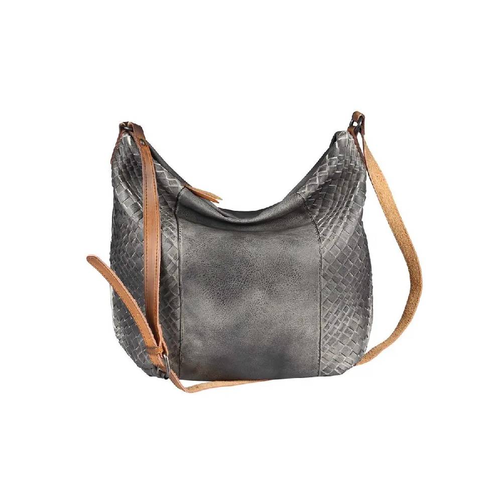 OBC DAMEN TASCHE SHOPPER Flechtoptik Ledertasche Hobo Bag Schultertasche Umhängetasche CrossOver CROSSBODY Henkeltasche Beuteltasche Rabatt