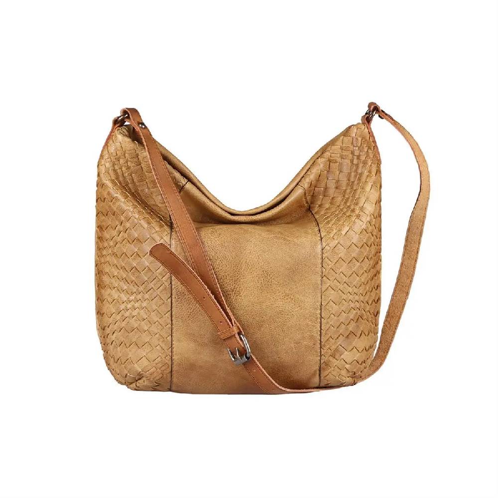 OBC DAMEN TASCHE SHOPPER Flechtoptik Ledertasche Hobo Bag Schultertasche Umhängetasche CrossOver CROSSBODY Henkeltasche Beuteltasche Rabatt