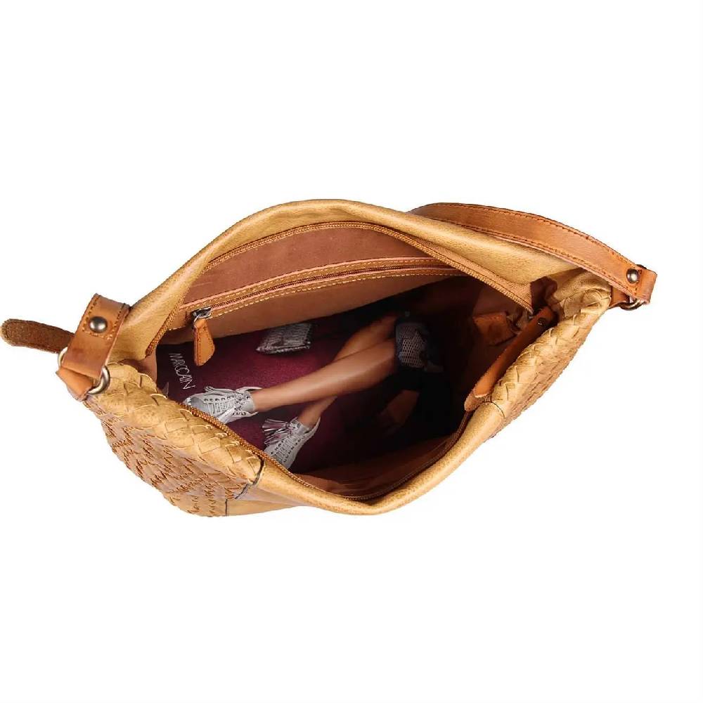 OBC DAMEN TASCHE SHOPPER Flechtoptik Ledertasche Hobo Bag Schultertasche Umhängetasche CrossOver CROSSBODY Henkeltasche Beuteltasche Rabatt