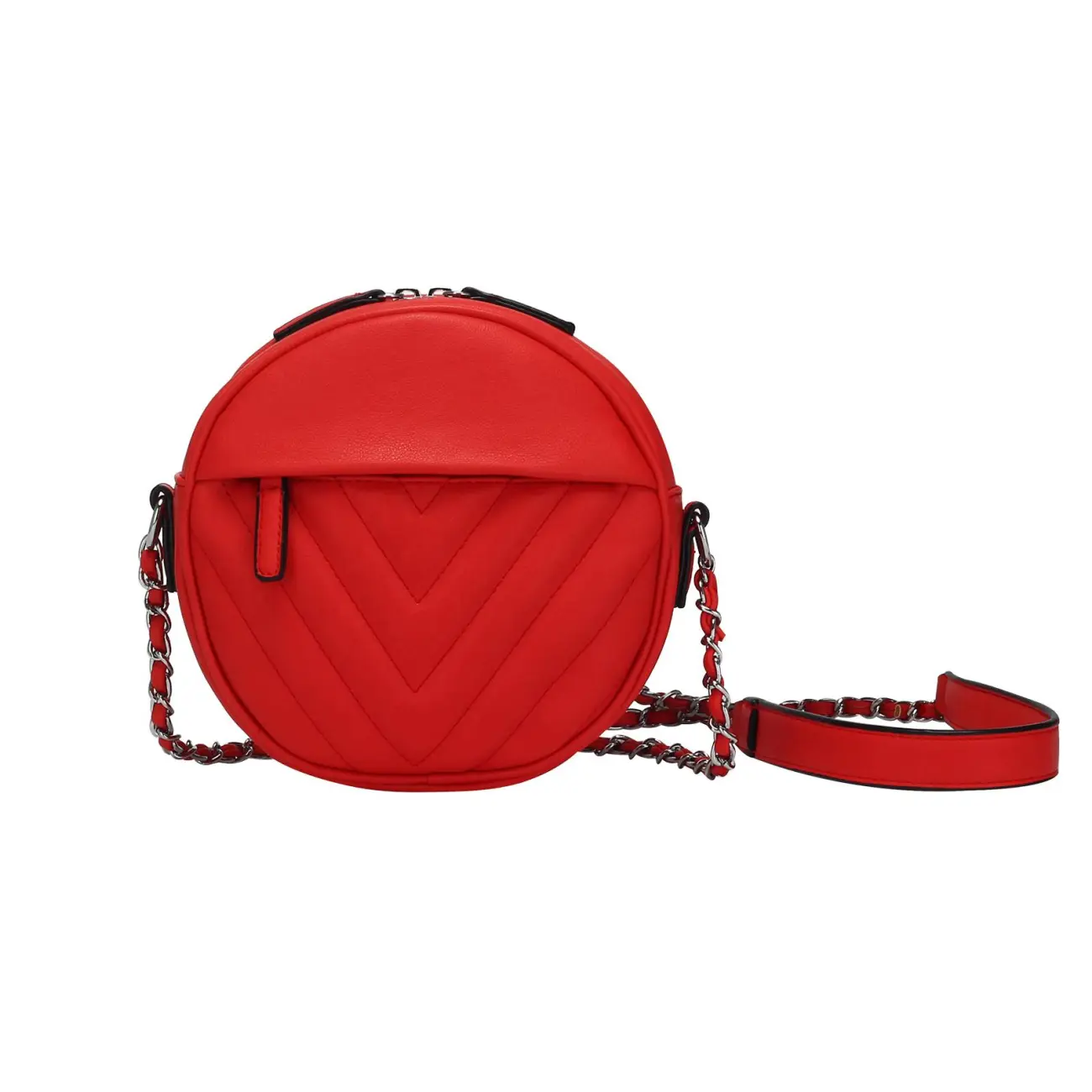 OBC DAMEN TASCHE HANDTASCHE Schultertasche Kettengurt V-Print Umhängetasche Handytasche Cross-Over kleine Clutch Online Shopping
