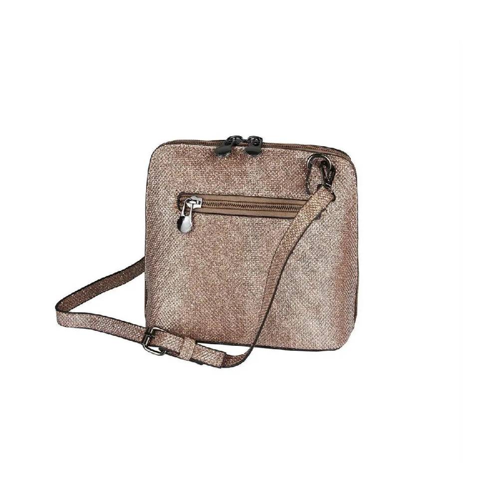 OBC DAMEN TASCHE Umhängetasche MINI CROSSOVER SILBER METALLIC Bag Handtasche Schultertasche Schmucktasche Disco Theatertasche Abendtasche Preisnachlass