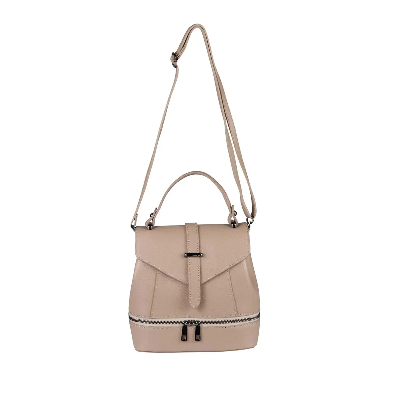 OBC MADE IN ITALY 2in1 DAMEN Echt LEDER TASCHE RUCKSACK Schultertasche Handtasche Umhängetasche Ledertasche Lederrucksack CrossOver Daypack Backpack Weihnachtsangebot
