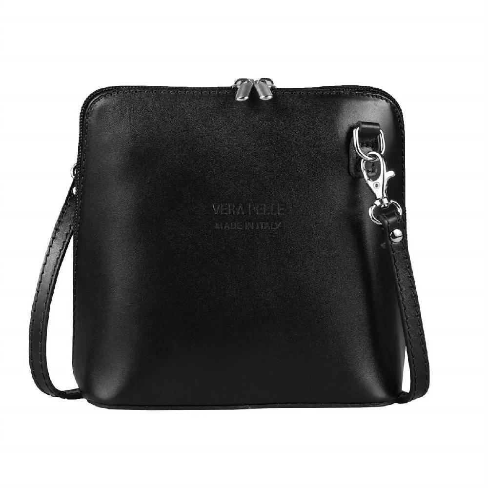 OBC Made in Italy Damen Leder Tasche Schultertasche Umhängetasche Strauß CrossbodyTheatertasche Cross-Over Abendtasche Lagerräumung