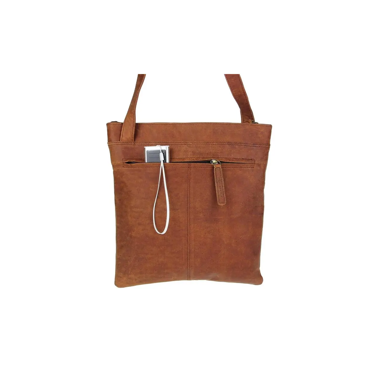 Old River Vintage Retro Style LEDER Bubalus WasserBüffel Büffelleder Tasche Messenger Bag Umhängetasche Tablet Ipad mini bis ca. 12 Zoll CrossOver 28x30x2 cm (BxHxT) Top Angebot