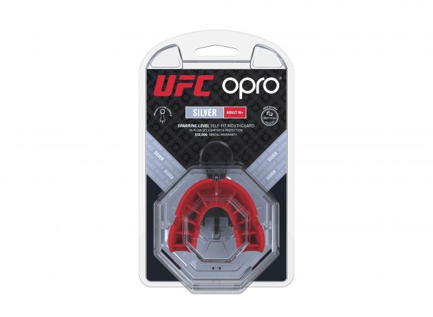Ju Sports OPRO "UFC" Zahnschutz Silver - Black/Red Neueste Mode