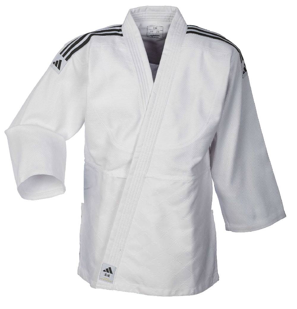 Ju Sports adidas Judo-Anzug Club weiß/schwarze Streifen, J350 Neuheiten