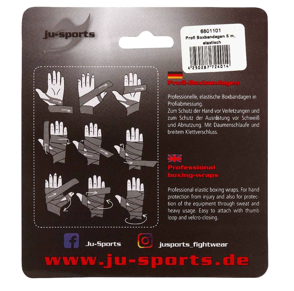 Ju Sports Profi Boxbandagen 5 m elastisch Bis zu 50% Rabatt