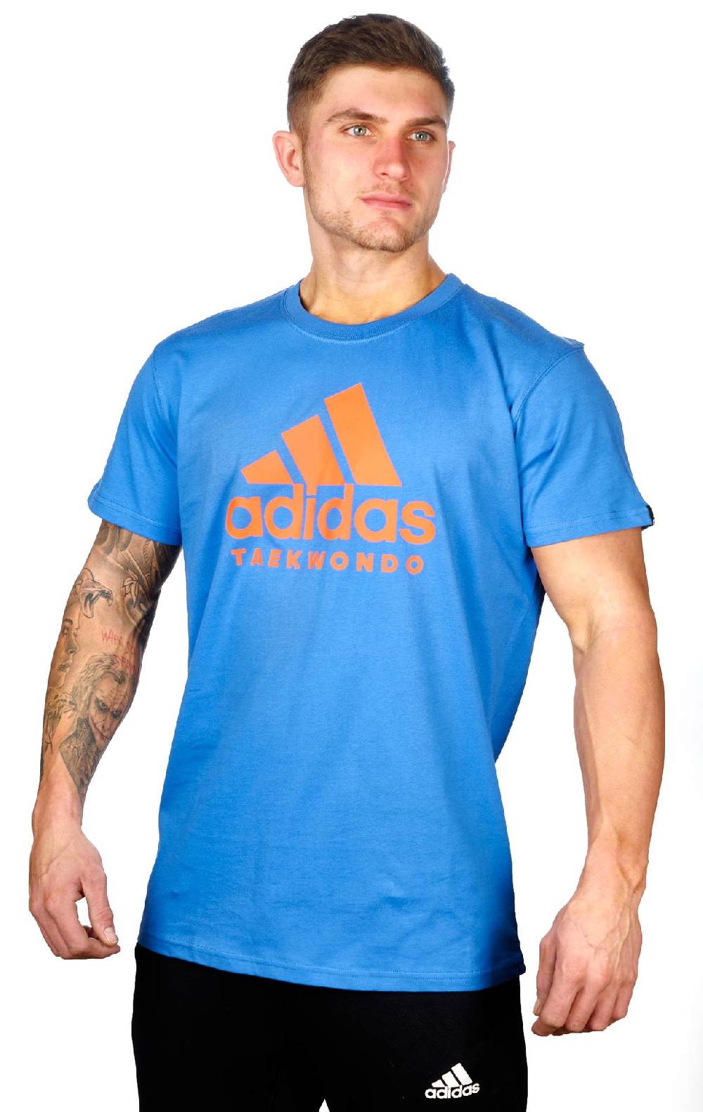 Ju Sports adidas Community line T-Shirt Taekwondo "Performance" blue/orange, ADICTTKD 2025