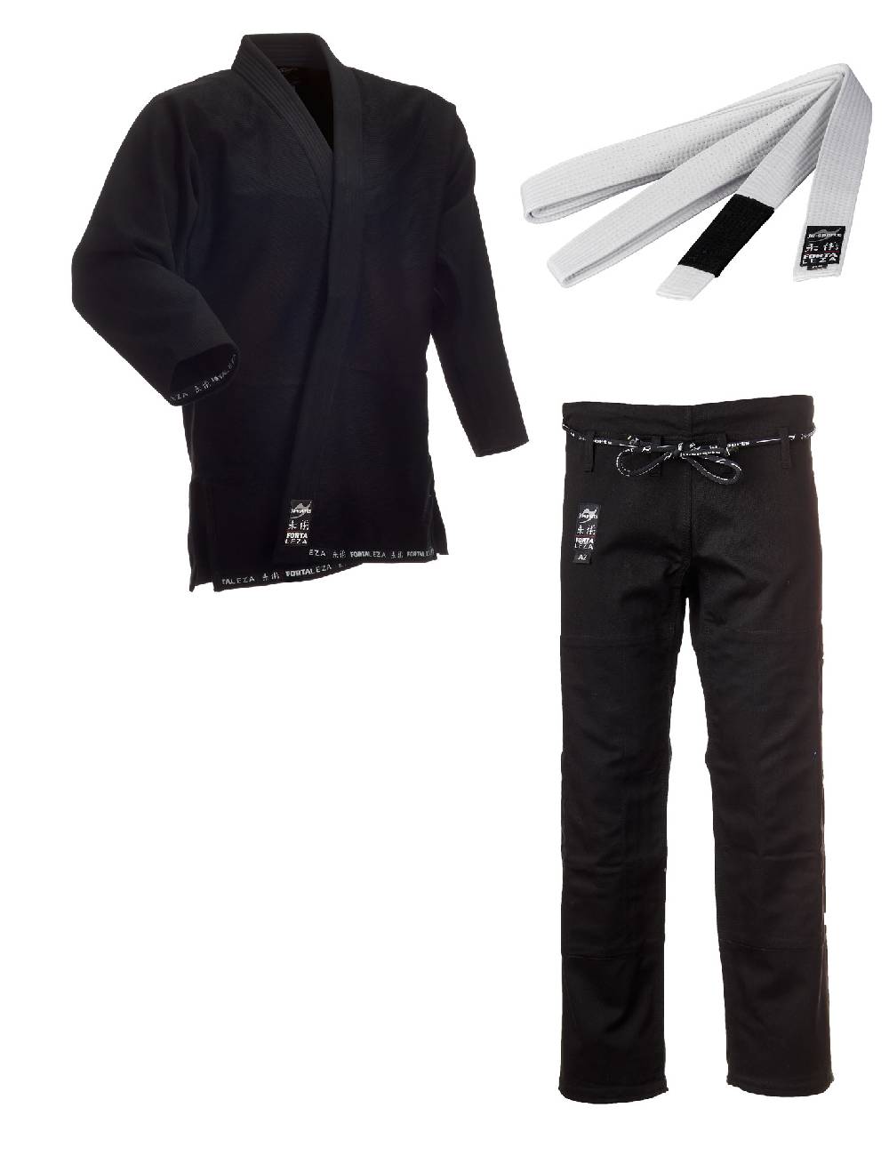 Ju Sports BJJ Starter Gi Fortaleza + BJJ Gürtel schwarz Bestseller