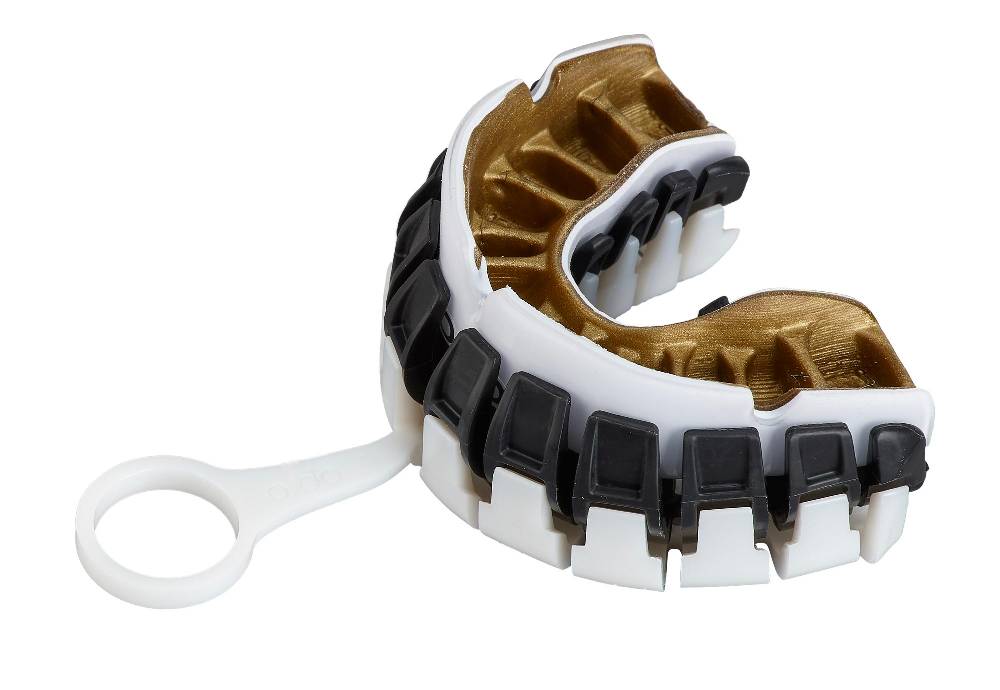 Ju Sports OPRO Zahnschutz PowerFit White/Gold VIP-Rabatte