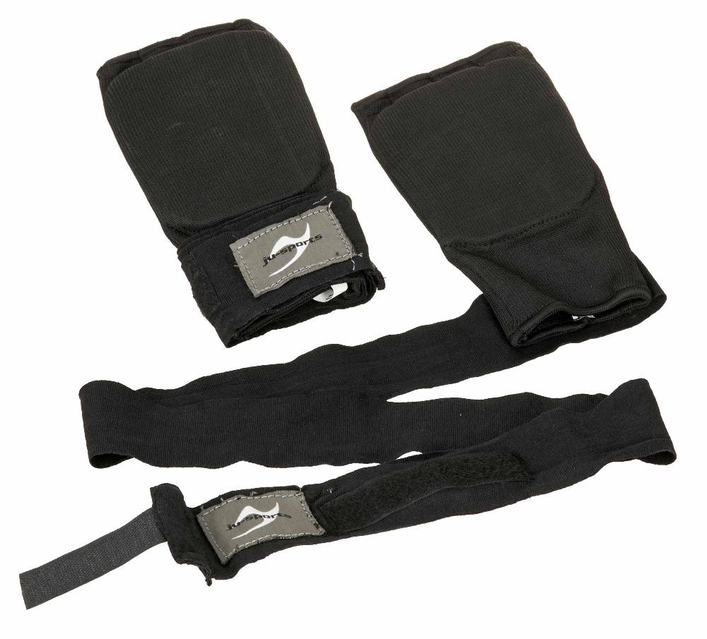 Ju Sports Innen-Boxhandschuhe mit Bandage Senior schwarz Fabrikladen