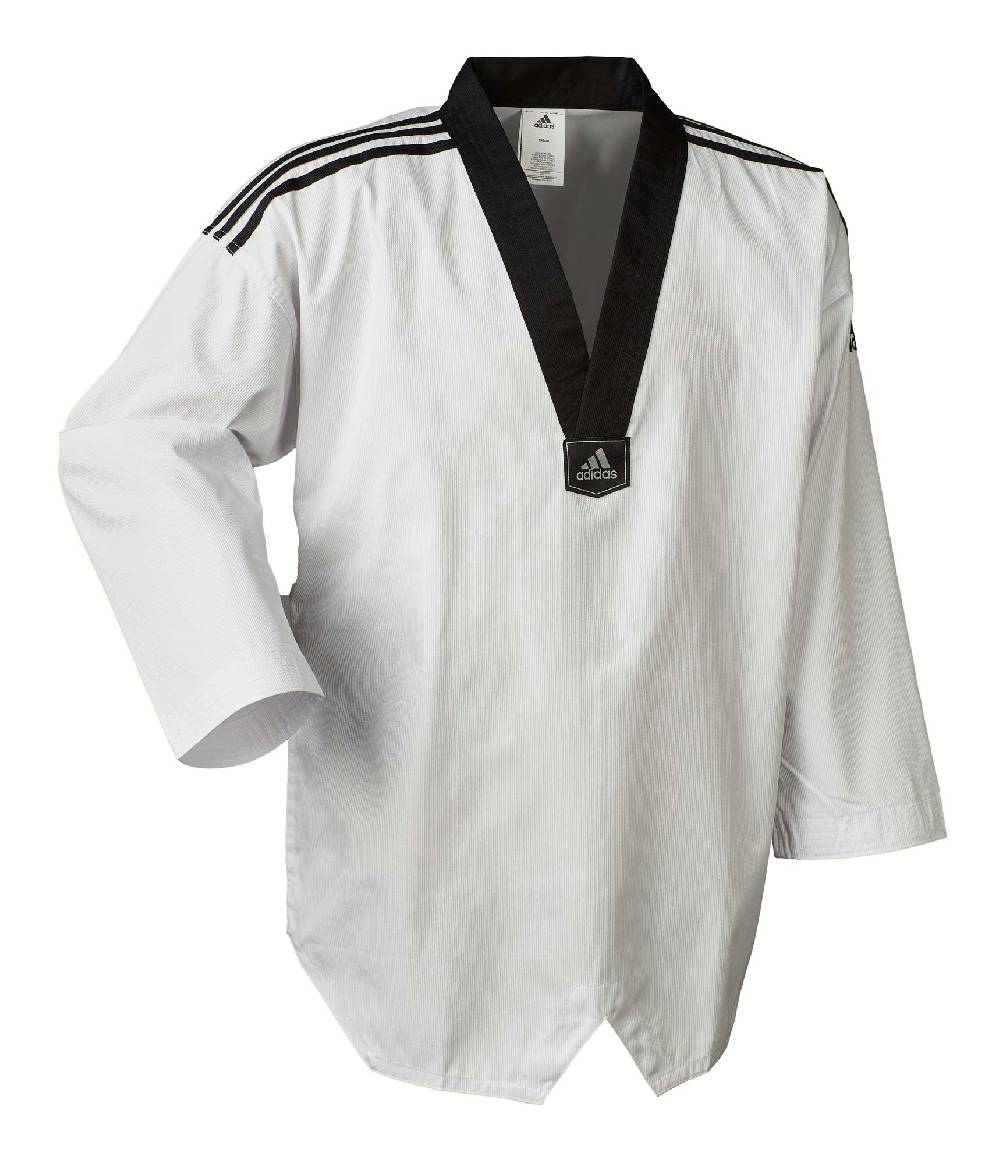 Ju Sports adidas Taekwondoanzug, Adi Club 3 stripes, schwarzes Revers, ADITCB02 2025