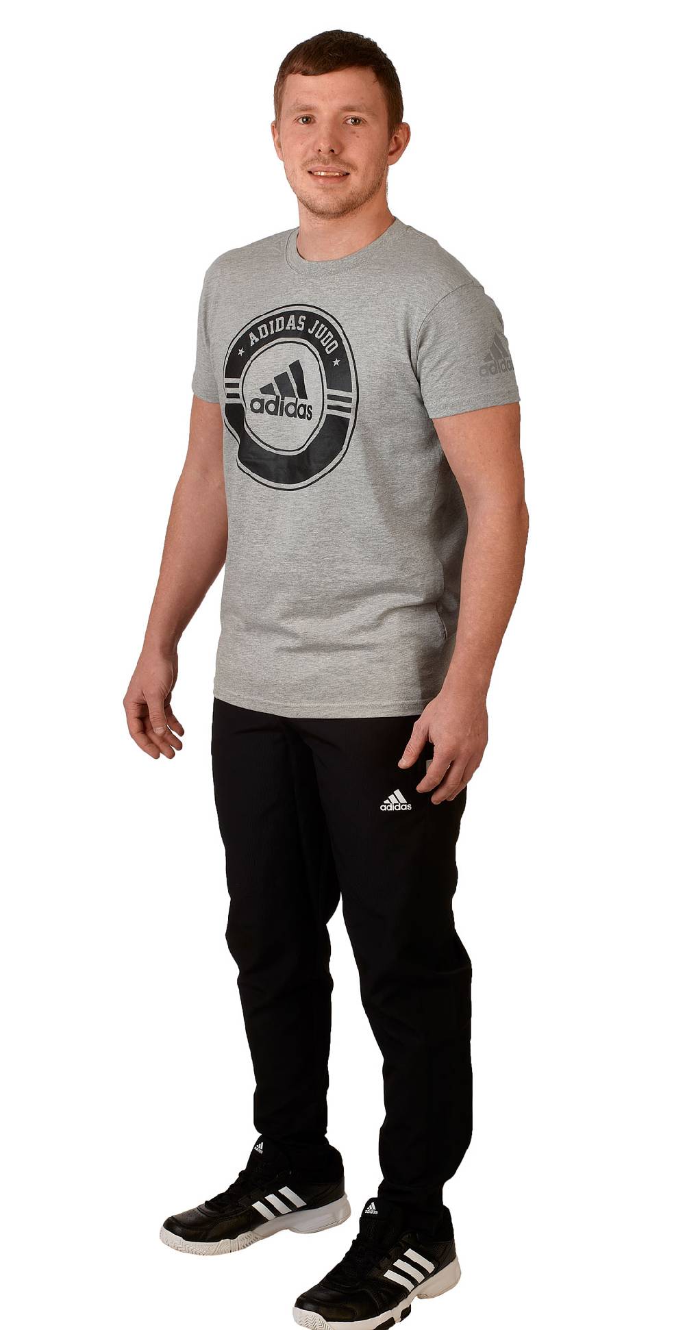 Ju Sports adidas Judo Community Line Shirt "Circle" grey/black, adicsts01J Kostenloser Versand