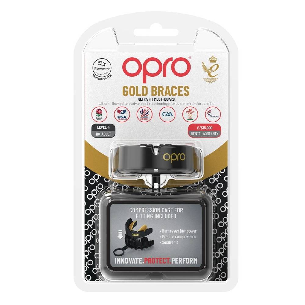 Ju Sports OPRO Zahnschutz Gold Braces 2022 - 4 Farben Rabatt
