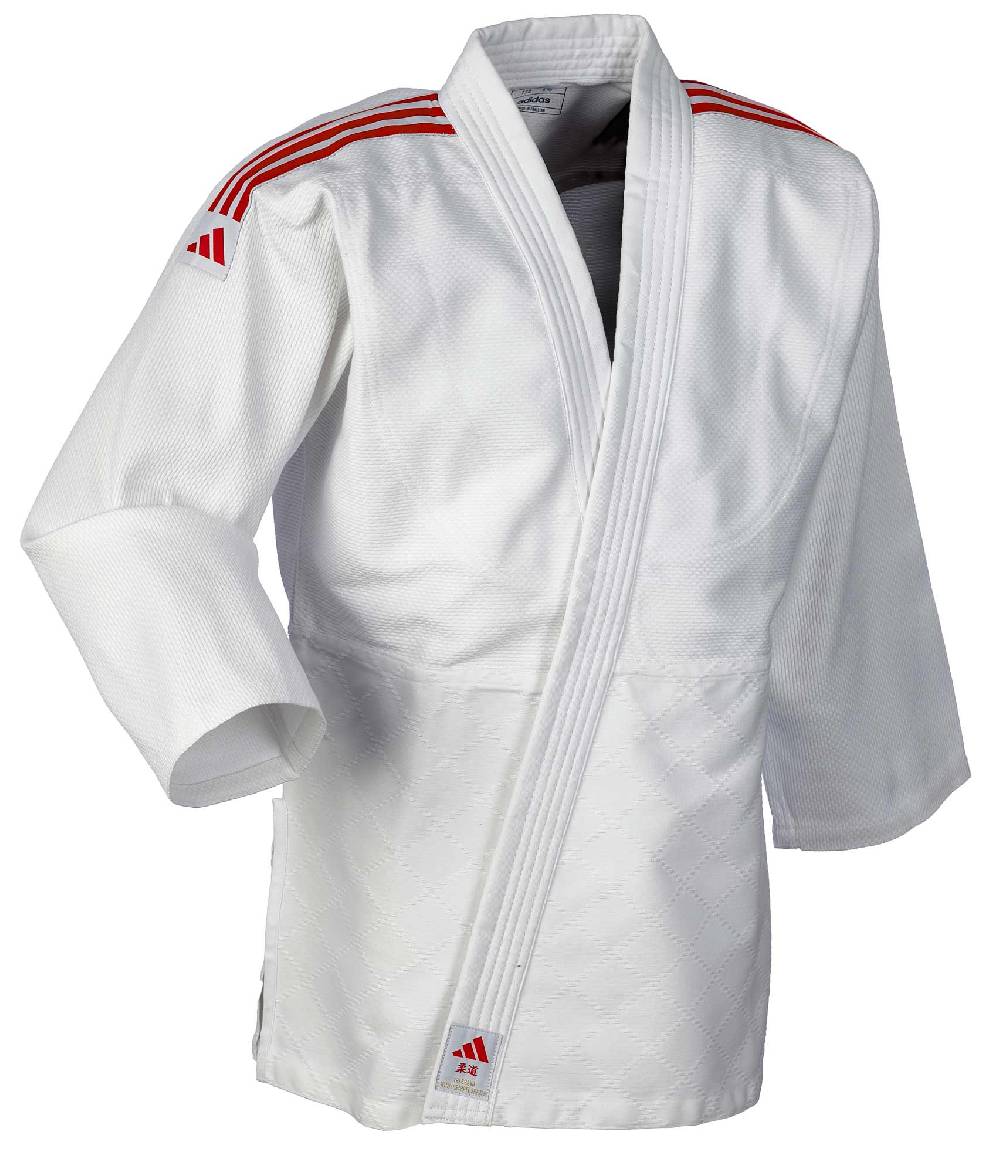 Ju Sports adidas Judo-Anzug Club weiß/rote Streifen, J350 Online Outlet