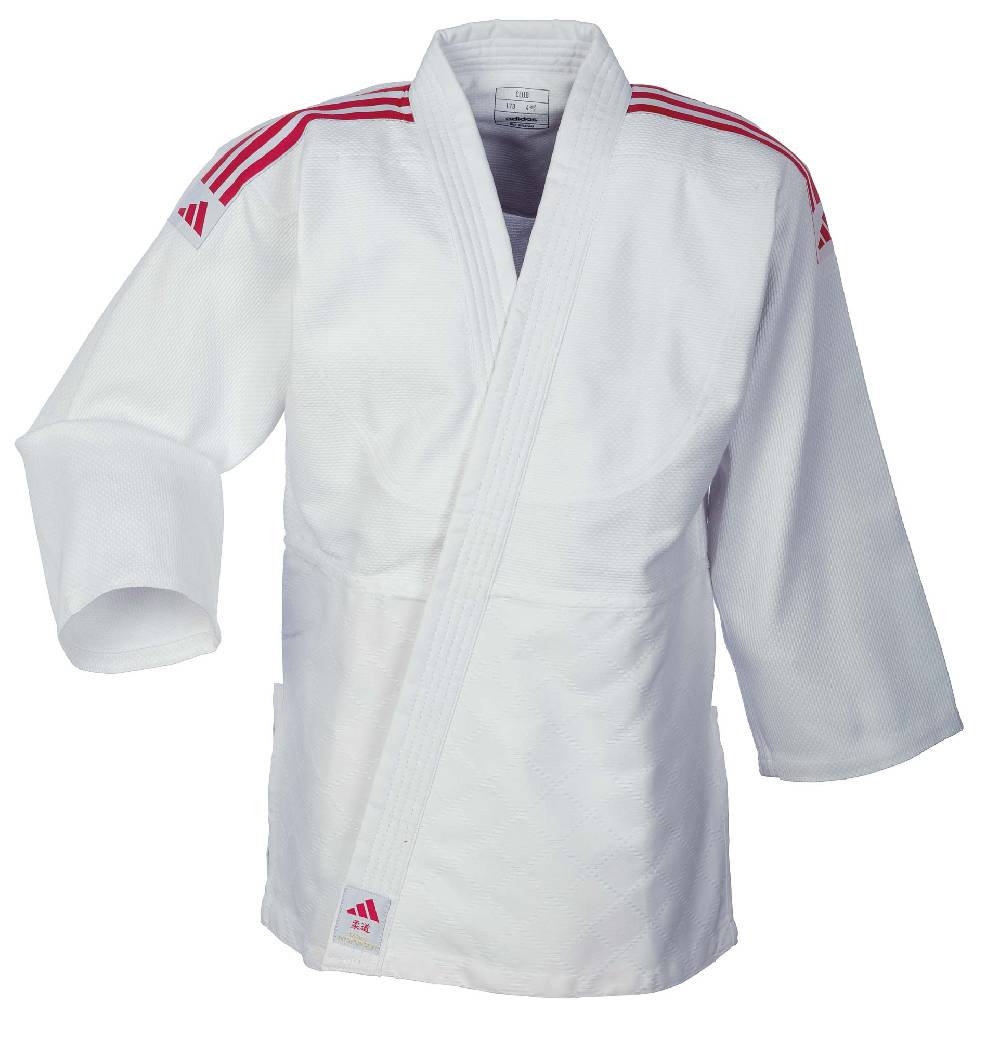 Ju Sports adidas Judo-Anzug Club weiß/rote Streifen, J350 Online Outlet