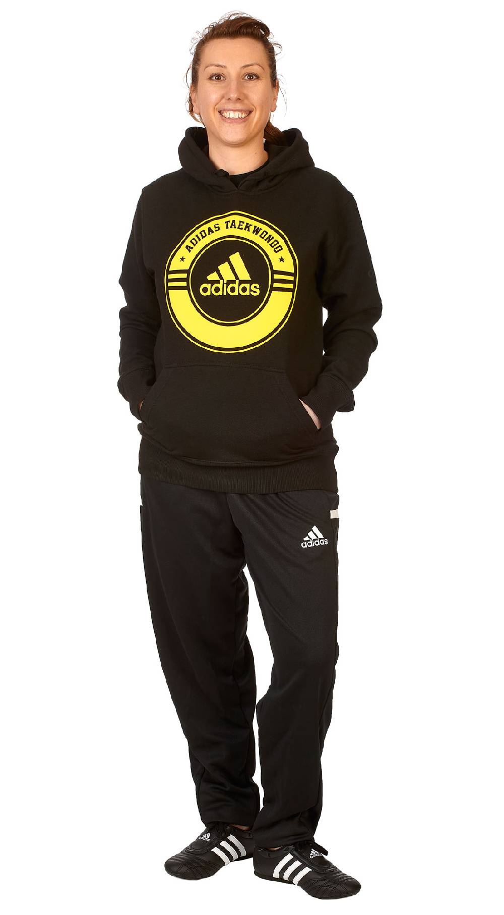 Ju Sports adidas Community line Hoody Taekwondo "Circle" black/yellow, adiCSH05T Riesige Ersparnisse