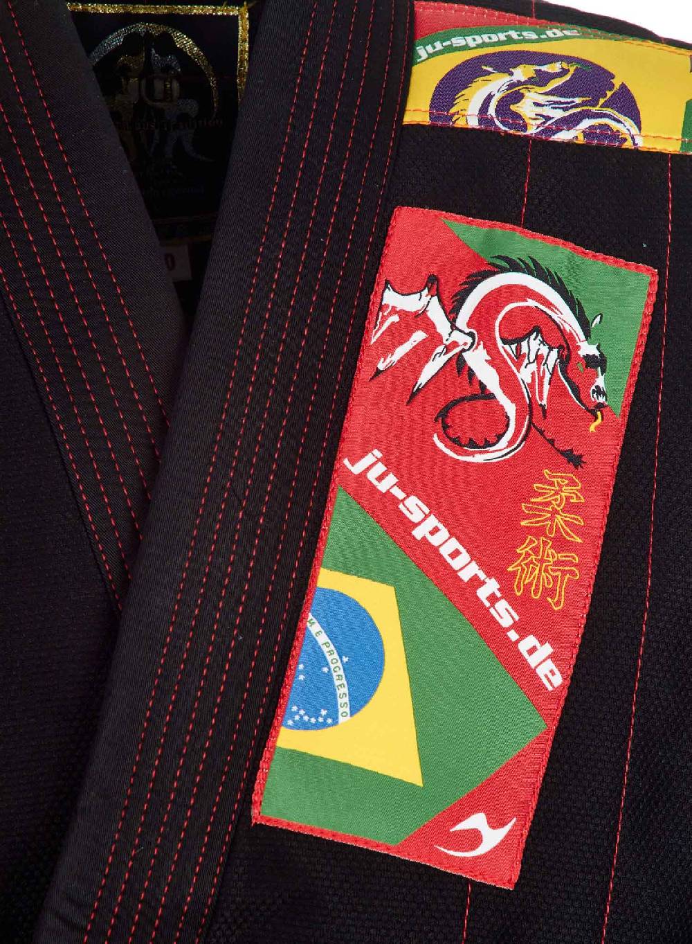 Ju Sports BJJ-Anzug Kids schwarz Discount Store für neue Produkte