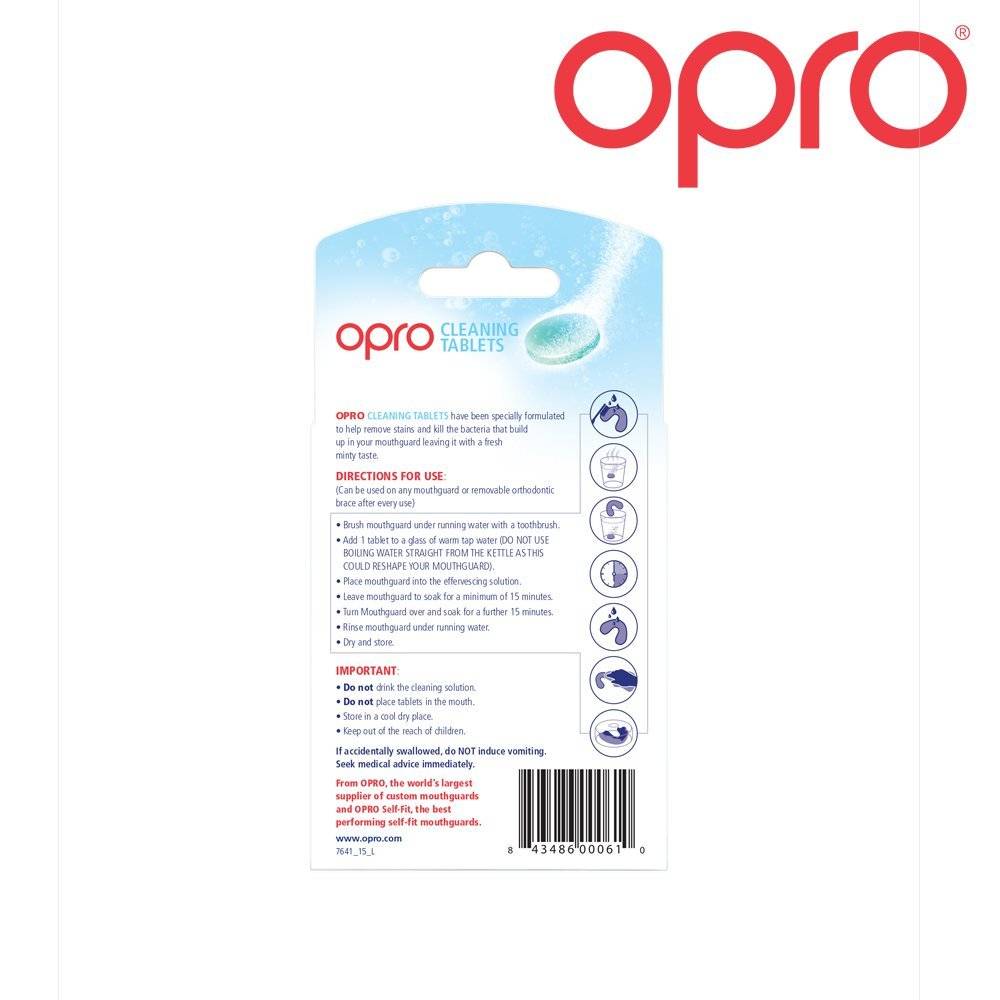 Ju Sports OPRO Reinigungstabletten für Zahnschützer, 20 Stück "Fresh Mint" Black Friday Preise