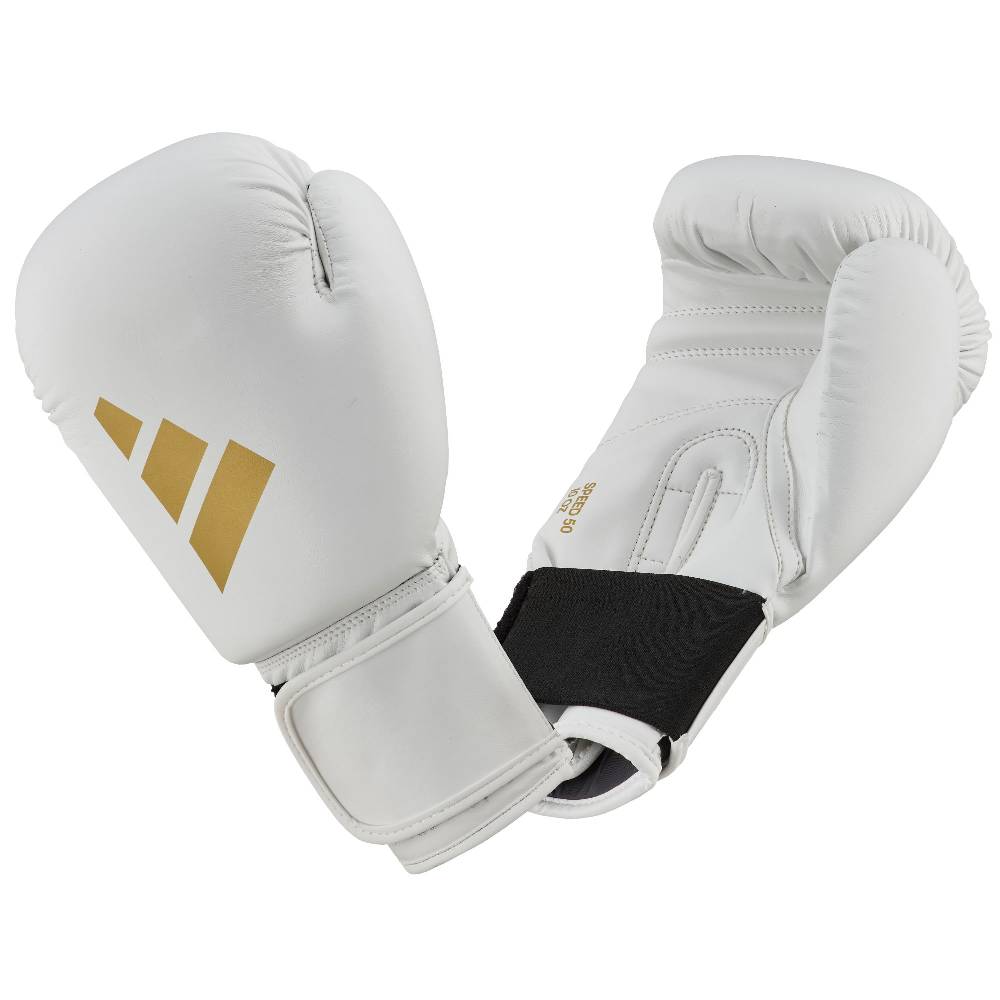 Ju Sports adidas Boxhandschuhe Speed 50, ADISBG50 weiß/gold Vierteljährliche Förderung