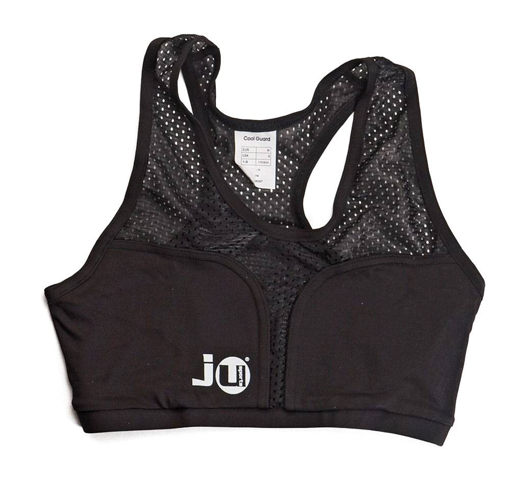 Ju Sports Lycra-Top für Damen (Brustschutz-Bestandteil Cool Guard) schwarz Fabrikladen