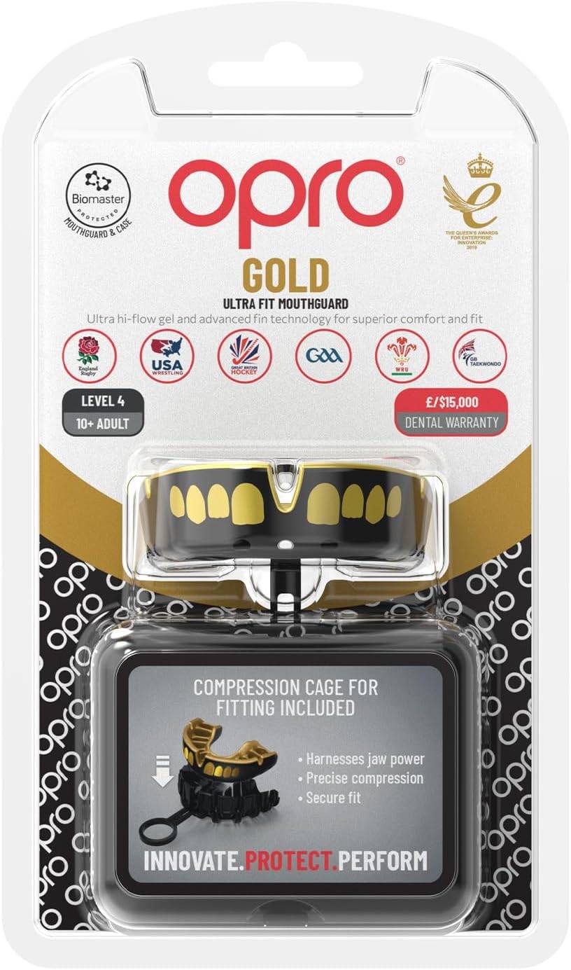 Ju Sports OPRO Zahnschutz Gold Grillz black/gold Senior 2022 Räumungsverkauf