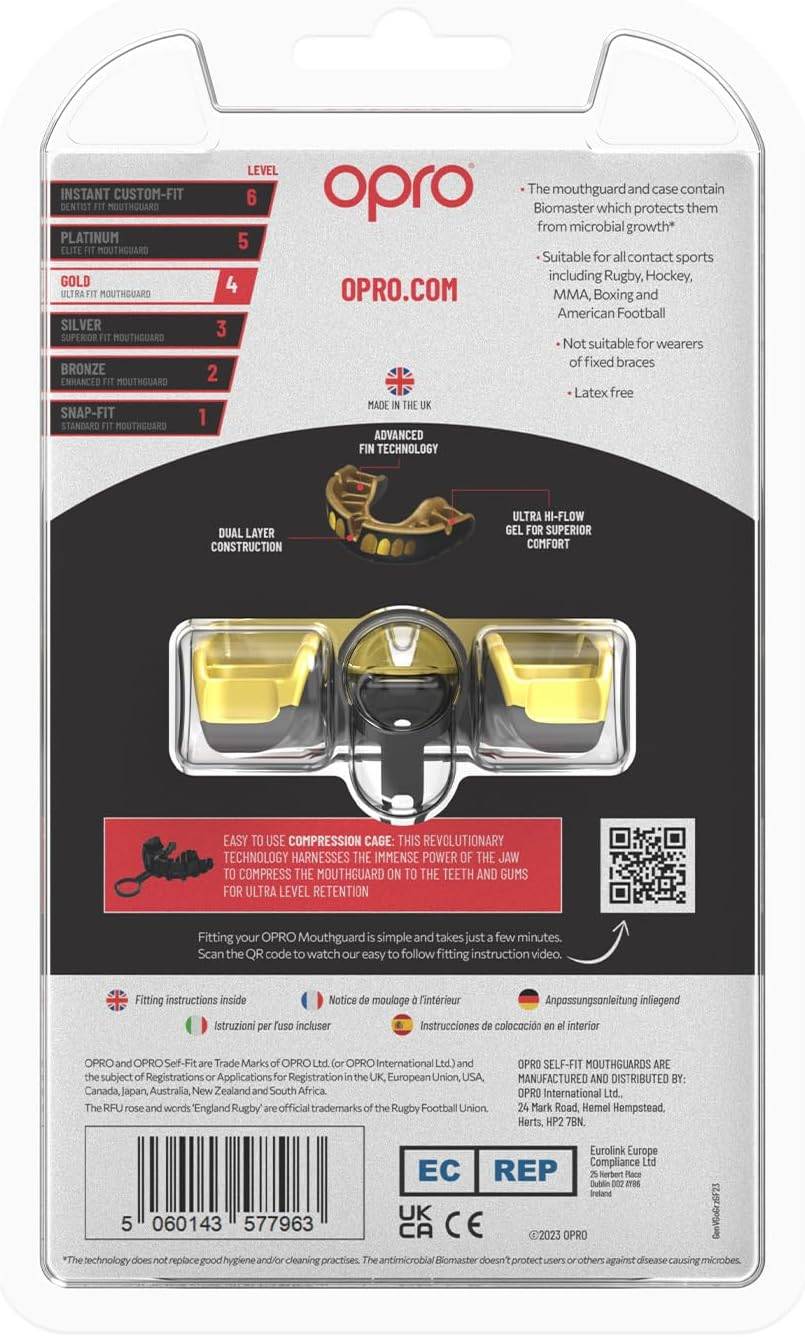 Ju Sports OPRO Zahnschutz Gold Grillz black/gold Senior 2022 Räumungsverkauf