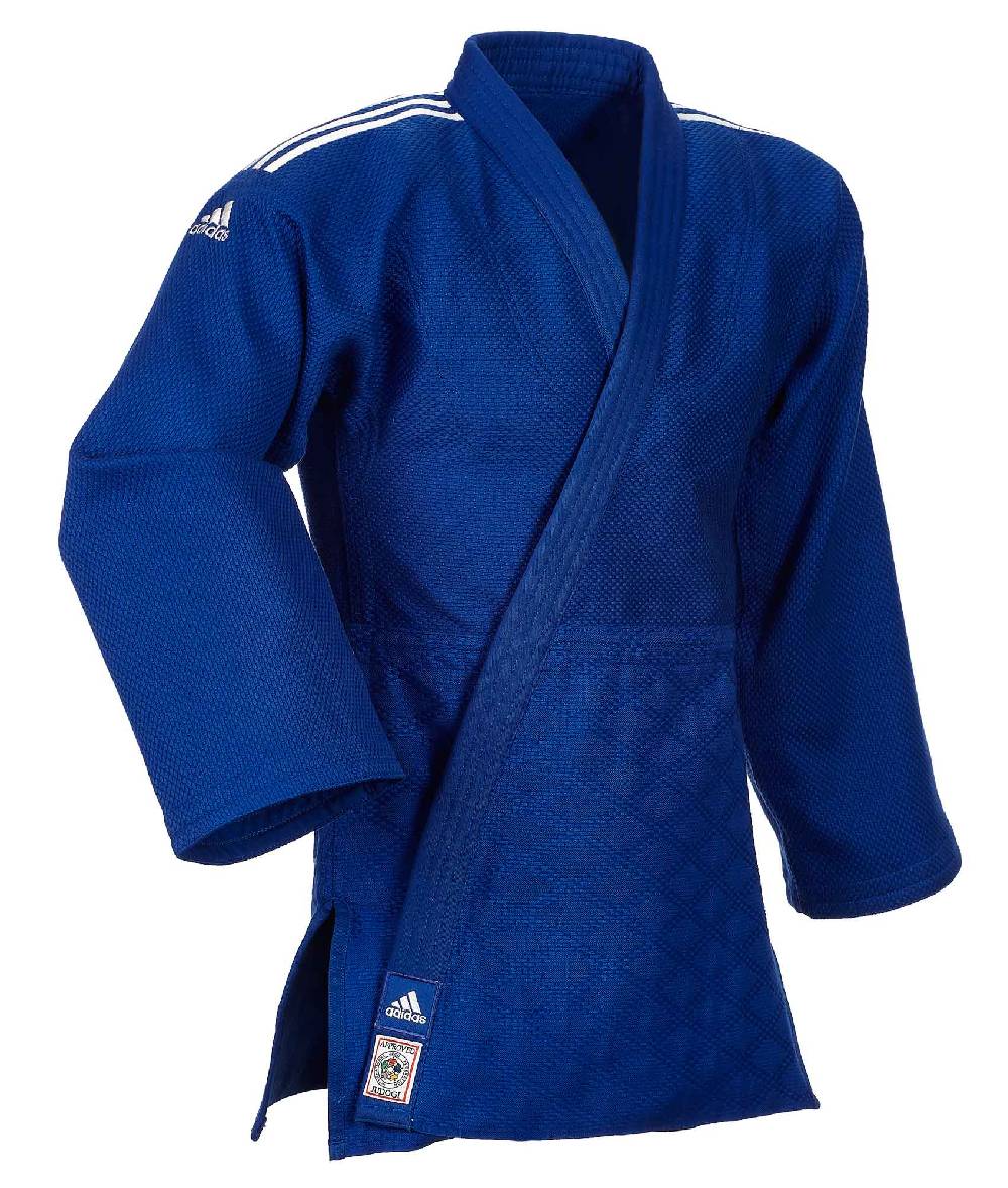 Ju Sports adidas Judoanzug CHAMPION II IJF slim cut, blau/weiße Streifen, JIJFBS Wochenangebot