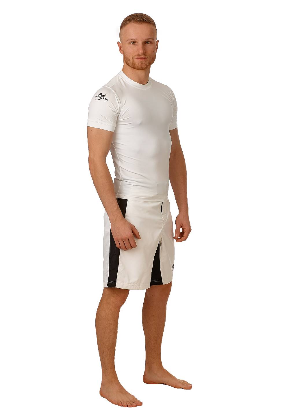 Ju Sports Compression Shirt kurzarm weiß Letzte 2 Tage