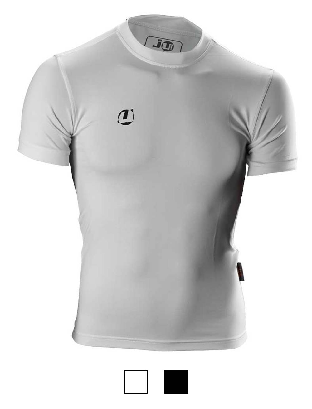 Ju Sports Compression Shirt kurzarm weiß Letzte 2 Tage