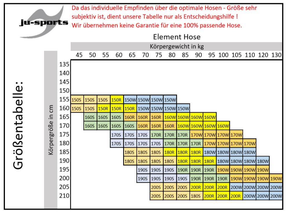 Ju Sports Element Hose weiß wide cut Fabrikpreis