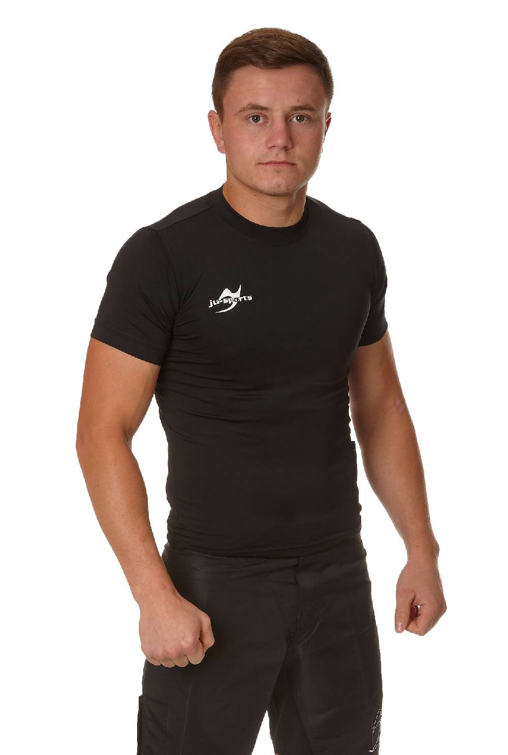 Ju Sports Compression Shirt kurzarm schwarz Super Rabatt
