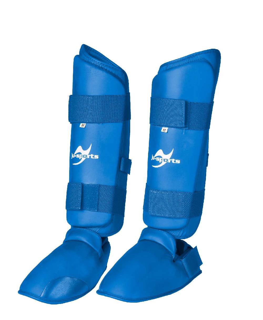 Ju Sports Schienbein-Spannschutz Karate blau Rabatt