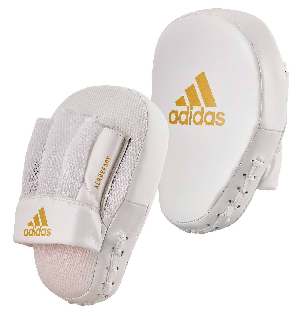 Ju Sports adidas Speed Coach Paar-Pratzen, weiß/gold ADISBAC014