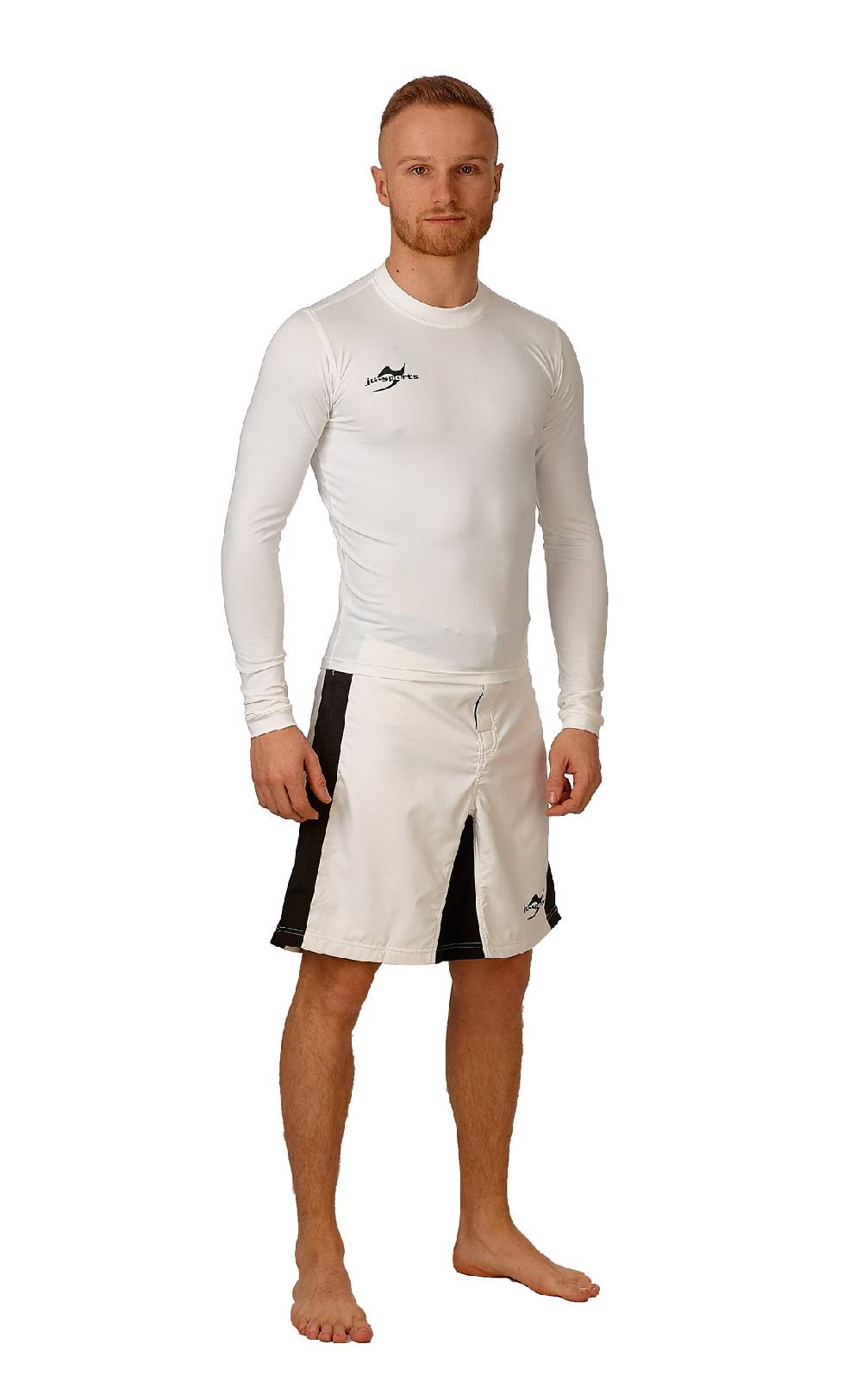 Ju Sports Compression Shirt langarm weiß Osterangebot