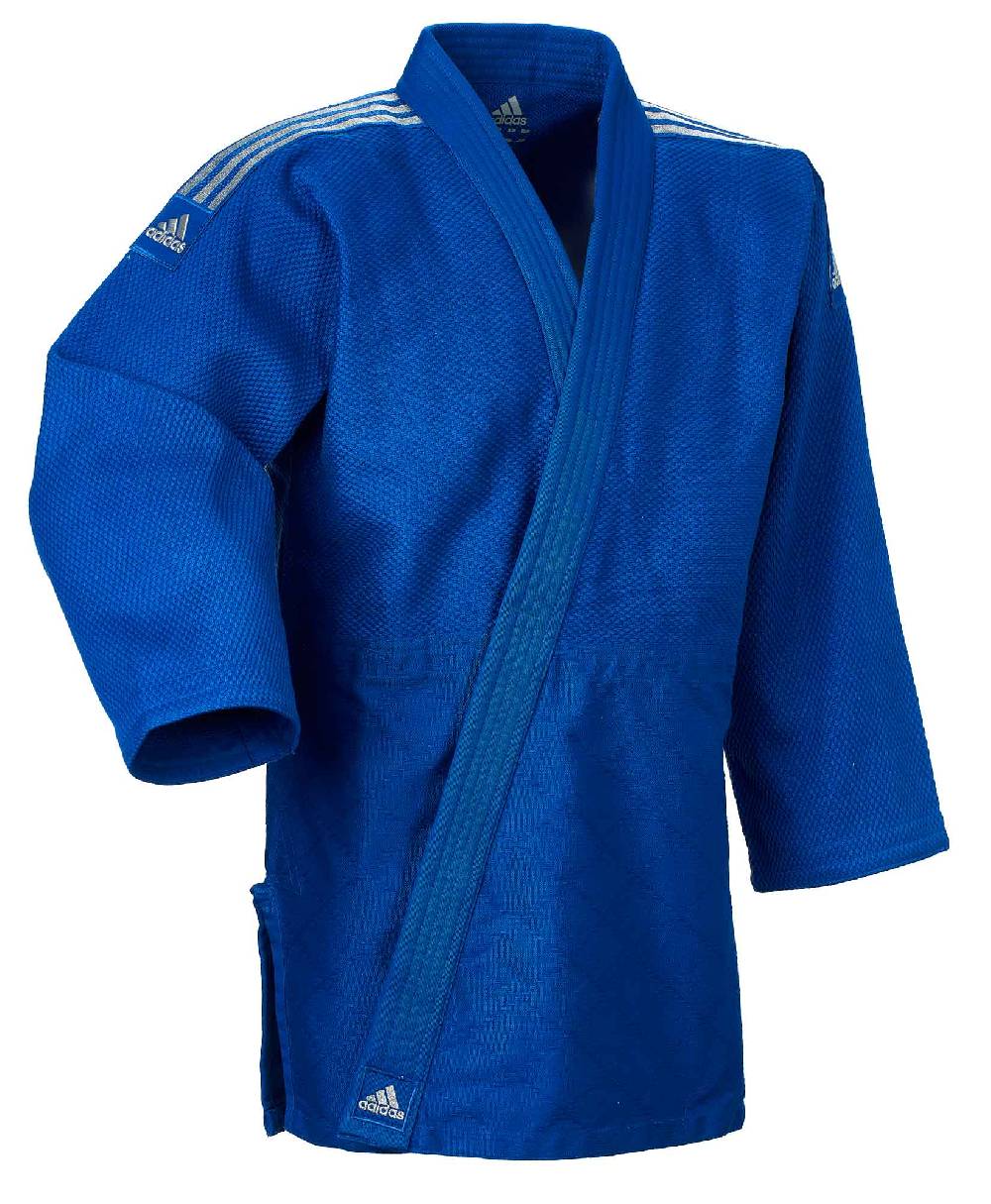 Ju Sports adidas Judo-Anzug Contest blau/silberne Streifen, J650B VIP-Rabatte