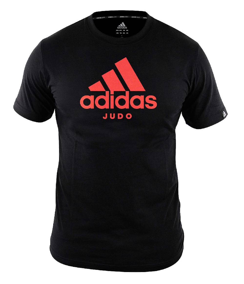Ju Sports adidas Community line T-Shirt Judo "Performance" black/shock red, ADICTJ Fabrikverkauf