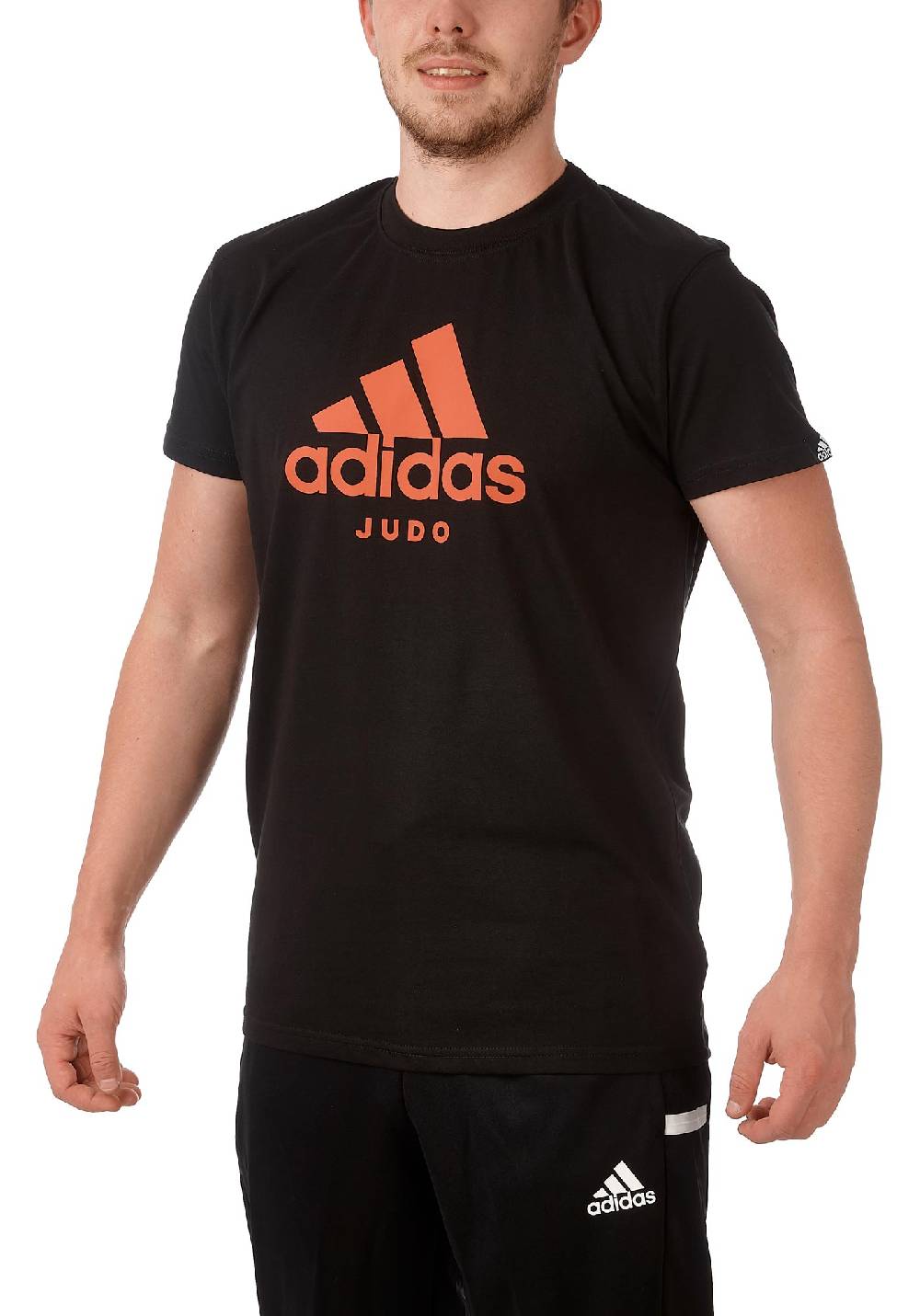 Ju Sports adidas Community line T-Shirt Judo "Performance" black/shock red, ADICTJ Fabrikverkauf