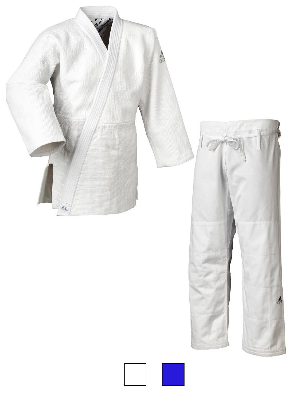 Ju Sports adidas Judo-Anzug Millenium weiß/silbernes Logo, J990