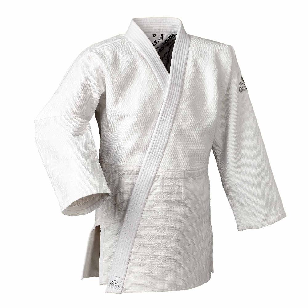 Ju Sports adidas Judo-Anzug Millenium weiß/silbernes Logo, J990 Rabatt