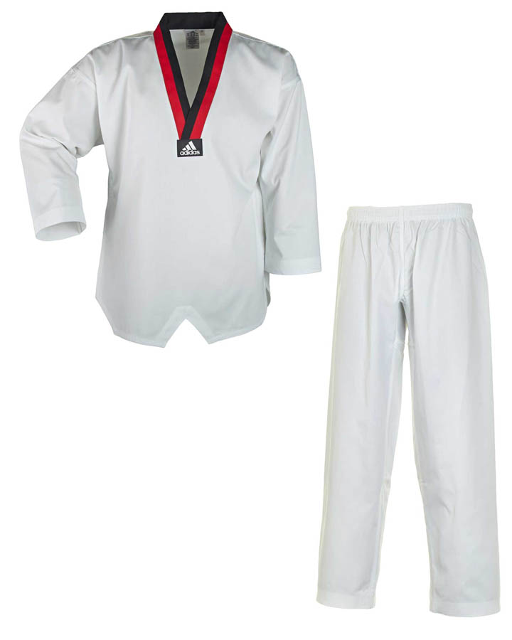Ju Sports adidas Taekwondoanzug Poom, schwarz/rotes Revers Bis zu 60% Rabatt