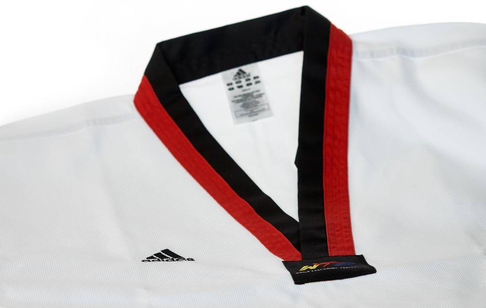 Ju Sports adidas Taekwondoanzug Poom, schwarz/rotes Revers Bis zu 60% Rabatt