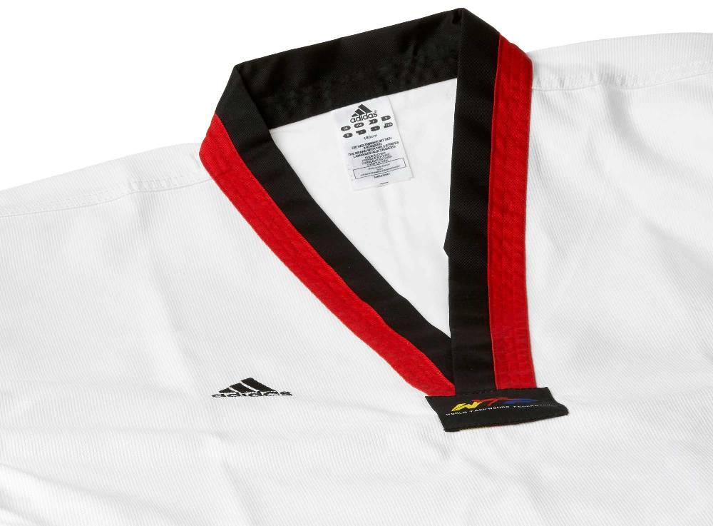 Ju Sports adidas Taekwondoanzug Poom, schwarz/rotes Revers Bis zu 60% Rabatt